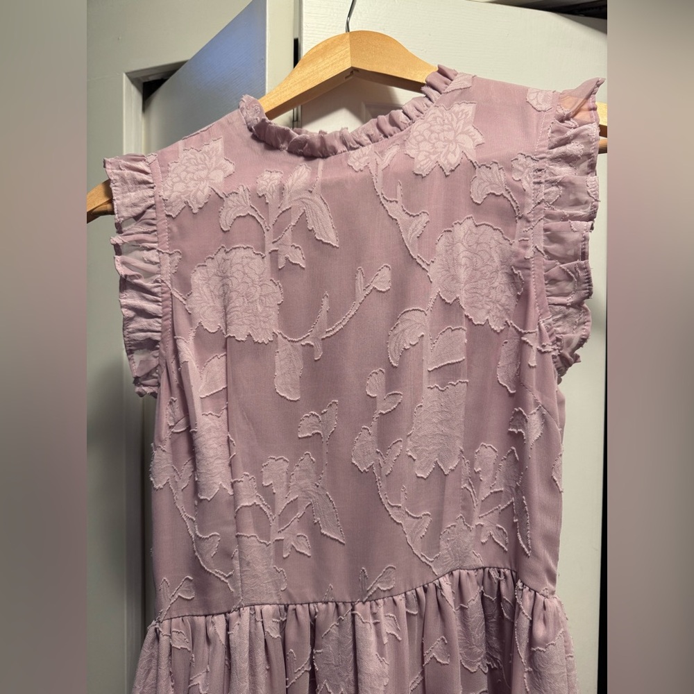 Lulu's Lilac Ruffle Mini Dress - Picture 5 of 10